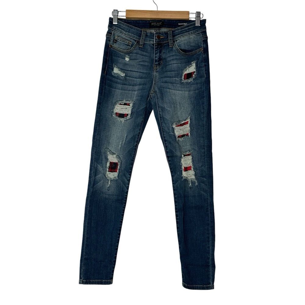 Judy Blue Jeans Women Size 5/27 High Waist Skinny Fit Denim Medium Wash Stretch - Picture 1 of 10